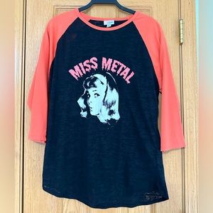 LuLaRoe Miss Metal Graphic Tee